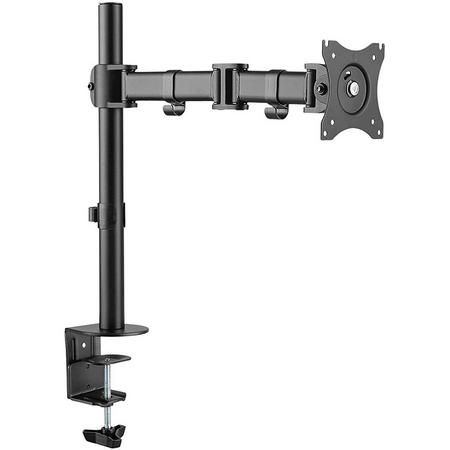 Urbo Ergonomic Extending Monitor Arm with Height Adjustment and Full Range Flexibility of Screen Positioning Includes Cable Clip for Easy Cable Management (Desk Mounted)