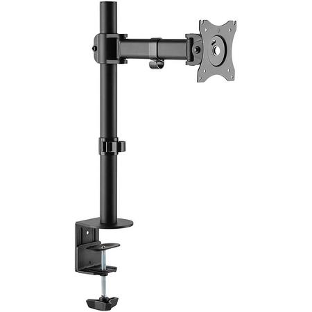 Urbo Monitor Arm with Height Adjustment, Tilting & Rotating Movement and Included Cable Clip for Neater Workspaces in Offices (Desk Mounted)