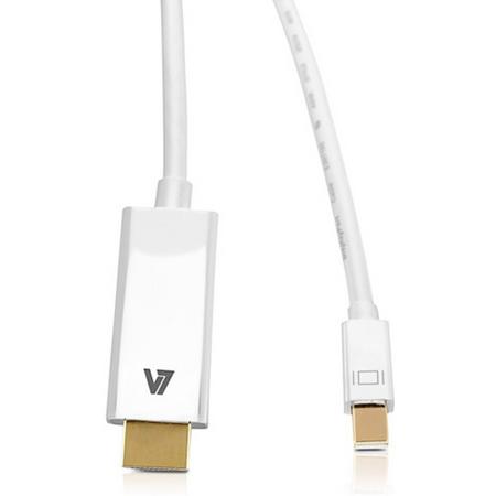 V7 CBLMDPHD6FT-1E video kabel adapter 1,83 m Mini DisplayPort HDMI Wit