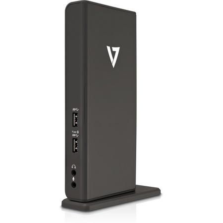 V7 UDDS-1E USB 3.0 (3.1 Gen 1) Type-A Grijs notebook dock & poortreplicator