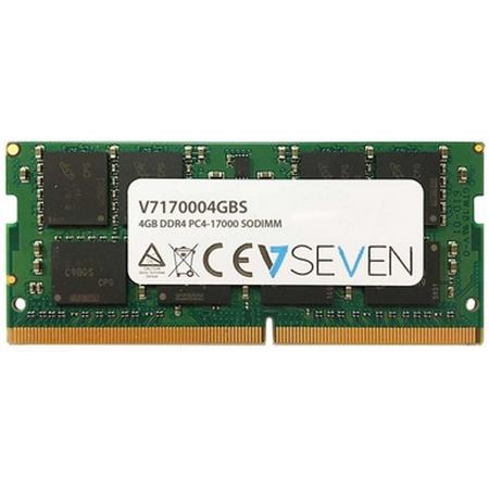 V7 V7170004GBS 4GB DDR4 2133MHz geheugenmodule