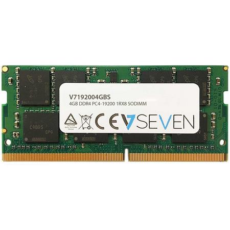 V7 V7192004GBS 4GB DDR4 2400MHz geheugenmodule