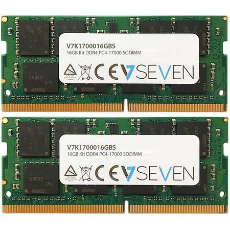 V7 V7K1700016GBS 16GB DDR4 2133MHz geheugenmodule