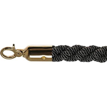 Barrier rope luxury black brass