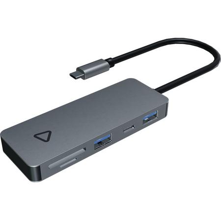 VEMNI Sigma 7 in 1 USB C Powered Hub - Samsung DEX - Laptop - HDMI 4K - SD en MicroSD