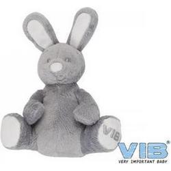 VIB Pluche grijs konijn zittend