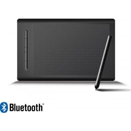 VSON® WP9628 -grafische tekentablet-Bluetooth-zwart-5080lpi- 360*230 mm- USB kabel- inclusief grafische tekenpen,3 Nibs- geschikt voor Windows, Macbook en IMac- ook geschikt voor Android en Apple smartphones