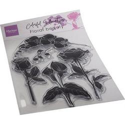 Marianne Design - Clear stamps Colorful silhouette Floral beauty