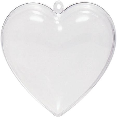 Plastic hart 2-delig 6cm x300