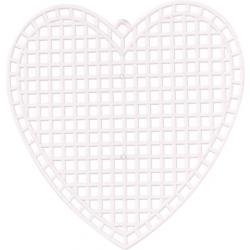 Vaessen Creative Plastic Stramien - Heart - Ø7,5cm - 3 stuks