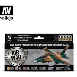 Model Air - Air War - USAF colors post WWII to present Aggressor Squadron Part I - 8 colors - 17ml - VAL-71616
