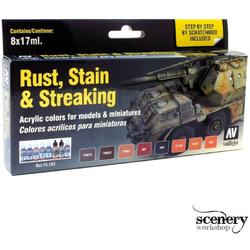 Model Color Rust, Stain and streaking - 8 kleuren - 17ml - 70183