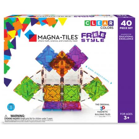Magna-Tiles® Freestyle - Set van 40 magnetische tegels