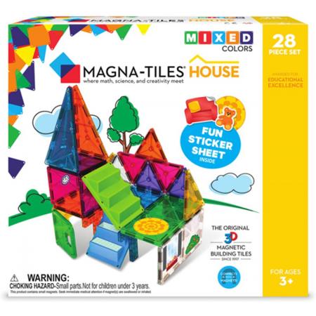 Magna-Tiles® House - Set van 28 magnetische tegels