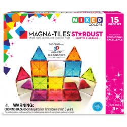 Magna-Tiles® Stardust - Set van 15 magnetische tegels