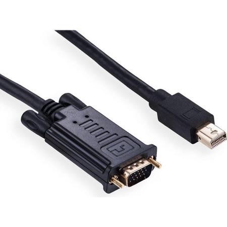 Value Mini DisplayPort 1.1 naar VGA kabel / zwart - 3 meter