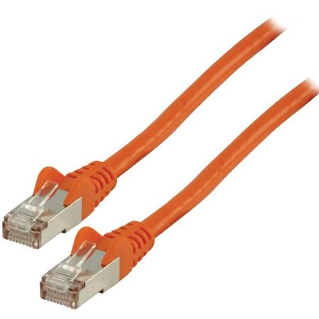 FTP CAT 6 netwerk kabel 0,25 m oranje
