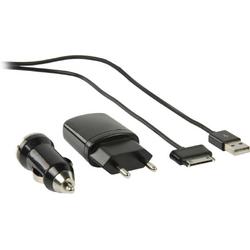 Valueline 2m, USB 2.0 A - Samsung Tab 30pin USB-kabel USB A Zwart