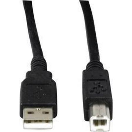 Valueline CABLE-149-1.8 USB-kabel 1,8 m 2.0 USB A USB B Zwart