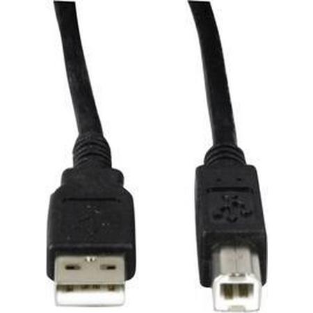 Valueline CABLE-149-5.0 USB-kabel 5 m 2.0 USB A USB B Zwart