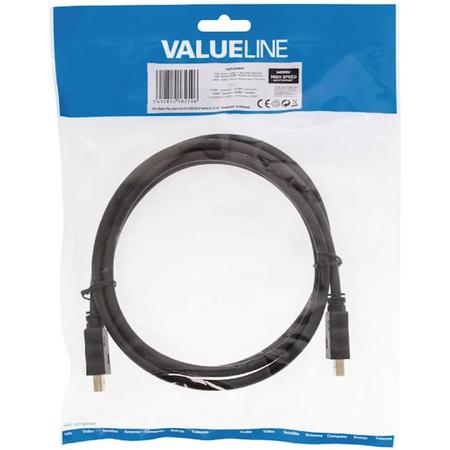 Valueline High Speed HDMI kabel met ethernet 1,50 m