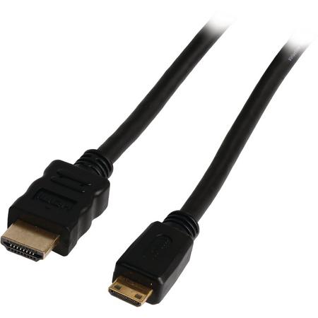 Valueline High Speed HDMI-kabel met ethernet HDMI-connector - HDMI mini-connector 5,00 m zwart
