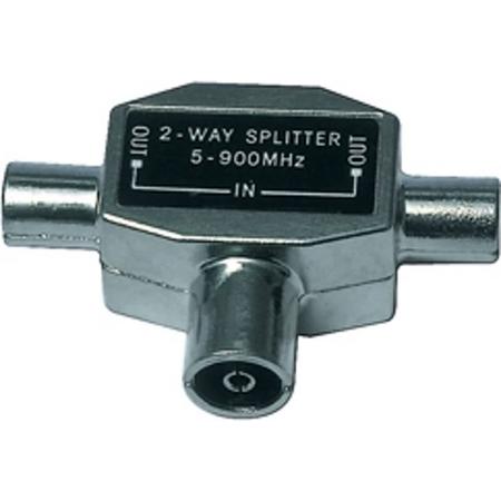 Valueline T-SPLT FMM Cable splitter Zilver Kabel splitter/combiner