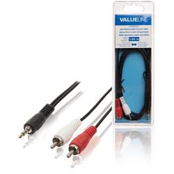   VLAB22200B15 1.5m 3.5mm 2 x RCA Zwart, Rood, Wit audio kabel