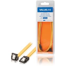 Valueline VLCB73255Y10 1m SATA 7-pin SATA 7-pin Geel SATA-kabel