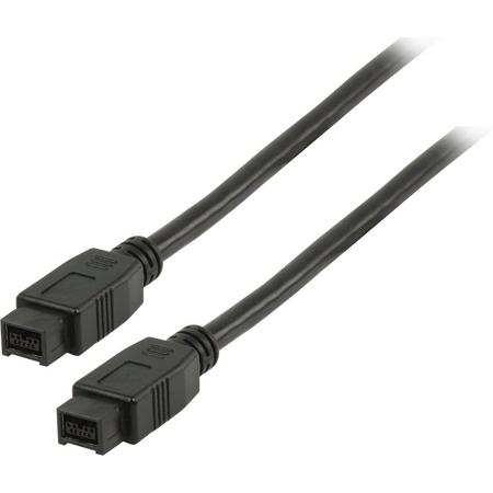 Valueline VLCP62700B2.00 2m 9-p 9-p Zwart firewire-kabel