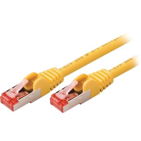 Valueline VLCP85221Y05 0.5m Cat6 S/FTP (S-STP) Geel netwerkkabel