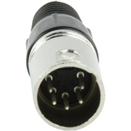 Valueline XLR-5M XLR 5p (M) Zwart, Zilver kabel-connector