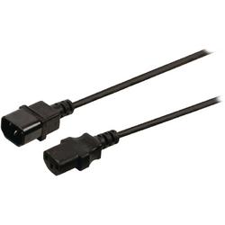 Valueline stroomkabel IEC-320-C14 - IEC-320-C13 2,00 m zwart