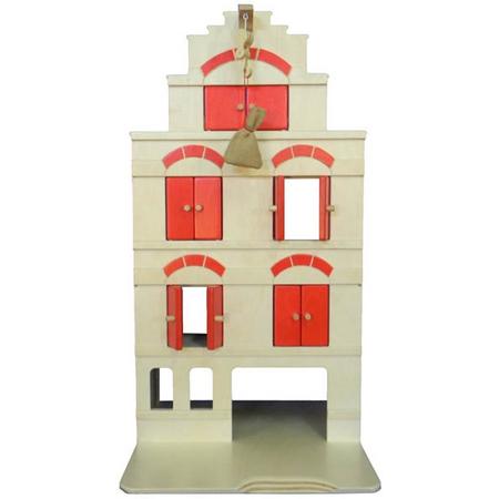 Van Dijk Toys houten Pakhuis rood