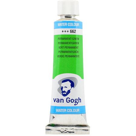 Van Gogh Water Colour tube 10 ml Permanent Green (662)