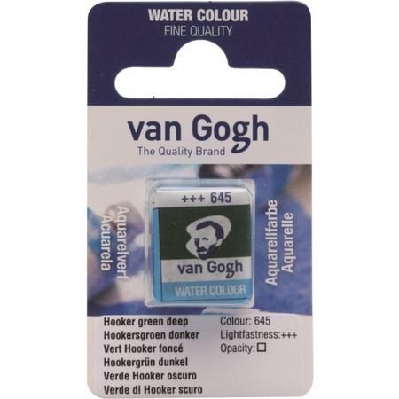van Gogh water colour napje Hooker Green Deep (645)