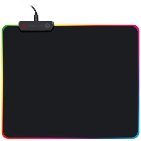 VARR Pro-Gaming mousepad 250x300x4mm LED edge black