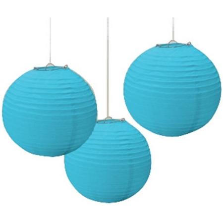 3 Lanterns Carribean Blue 20.4cm