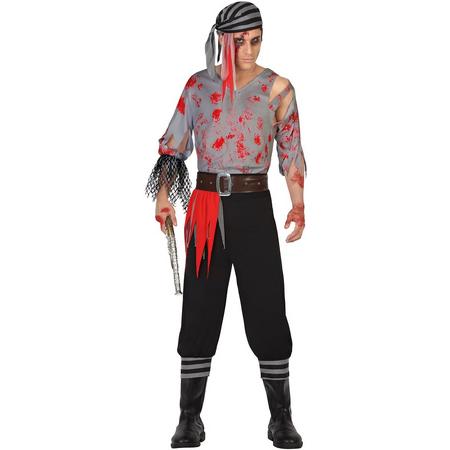 Bebloed piraten outfit voor heren  - Verkleedkleding - M/L