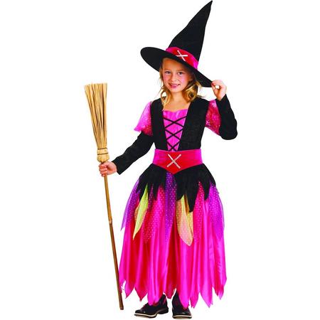 Halloween heksen kostuum voor meisjes - Verkleedkleding - 104/110