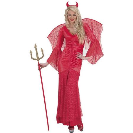 Kanten Halloween kostuum rode duivel voor vrouwen - Verkleedkleding - Large