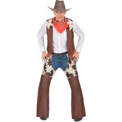 LUCIDA - Cowboy kostuum klassiek voor heren - XL - Volwassenen kostuums