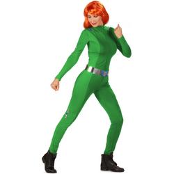 LUCIDA - Groen spion kostuum voor dames - S (34/36) - Volwassenen kostuums