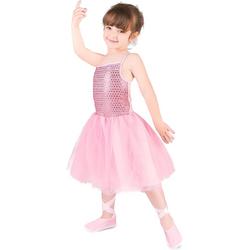 LUCIDA - Roze ballet danseres kostuum voor meisjes - S 110/122 (4-6 jaar) - Kinderkostuums