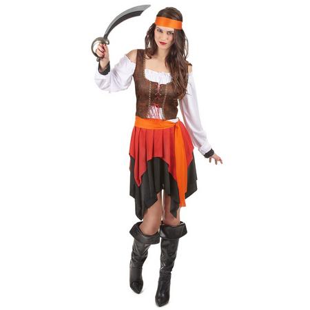 Piraten kostuum voor vrouwen  - Verkleedkleding - XL