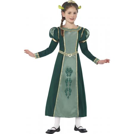 Prinses Fiona Shrek™ kostuum - Kinderverkleedkleding maat 128-140