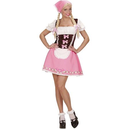 Roze Beiers kostuum voor vrouwen - Verkleedkleding - Small