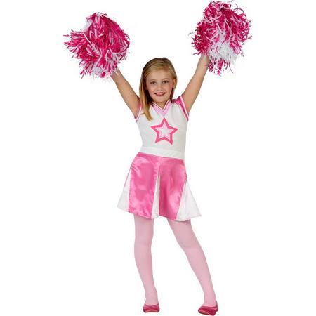 Roze Cheerleader outfit voor meisjes - Verkleedkleding - 110/116