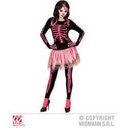 Roze skelet Halloween kostuum voor dames  - Verkleedkleding - Medium