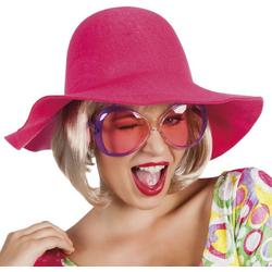 Roze zomerse hoed voor vrouwen  - Verkleedhoofddeksel - One size